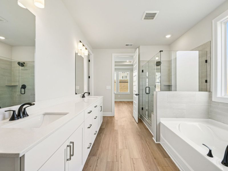 Furnished interior view inside a new home in Vines at Mill Creek - Legacy Series, Braselton (Image 7).