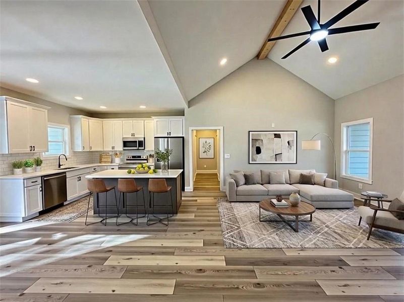 Furnished interior view inside a new home in , Cumming (Image 10).