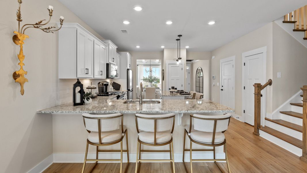 Representative furnished interior of a home built from the Finley by DRB Homes in Iris Meadows, Moore (Image 27).