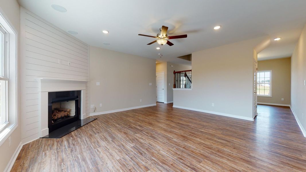 Representative unfurnished interior of a home built from the Clayton A by JC Jackson Homes,LLC in Heritage Pointe, Newport (Image 29).