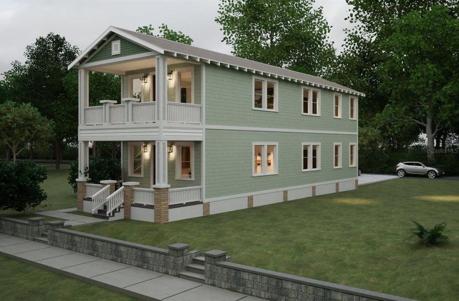 Exterior details and patio area of a home in , Tampa (Image 4). Exterior details and patio area of a home in , Tampa (Image 4).