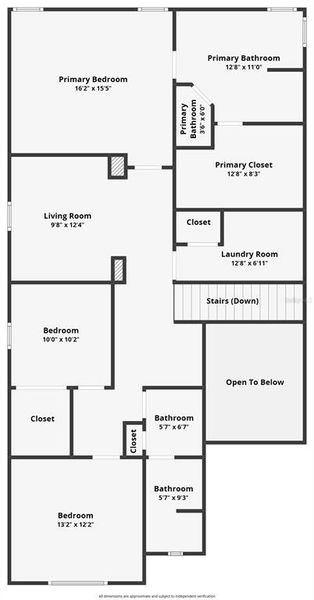 2D floor plan layout of this home in Cobblestone, Zephyrhills, FL (Image 6).