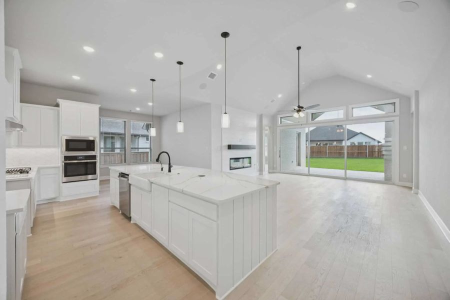 Furnished interior view inside a new home in Trinity Falls, McKinney (Image 4).