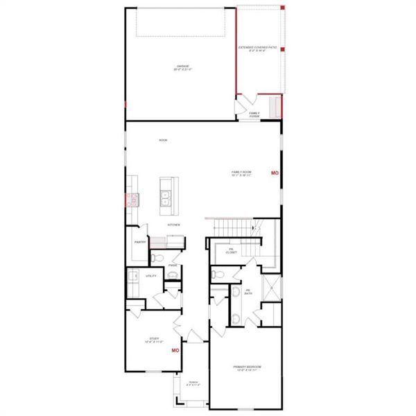 2D floor plan layout of this home in , Celina, TX (Image 1). 2D floor plan layout of this home in , Celina, TX (Image 1).