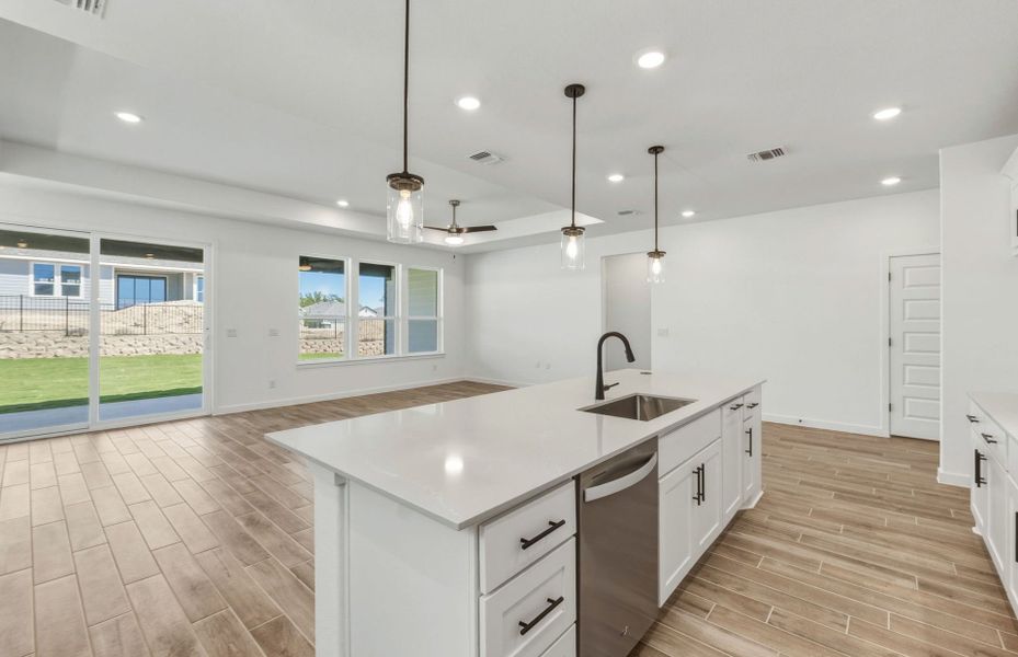 Furnished interior view inside a new home in Sun City Texas, Georgetown (Image 5).