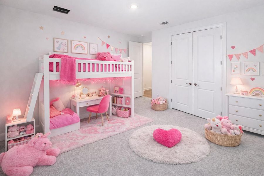 Bedroom 4 Virtually Staged to show potential