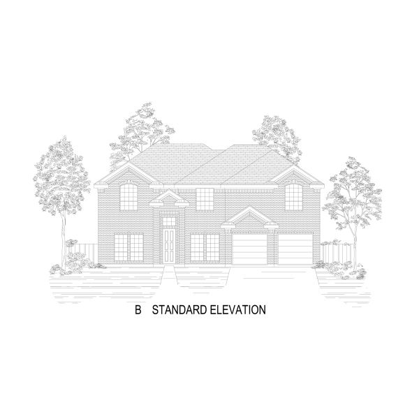 Representative rendering of the exterior for the Coventry 2F by First Texas Homes (Image 3).