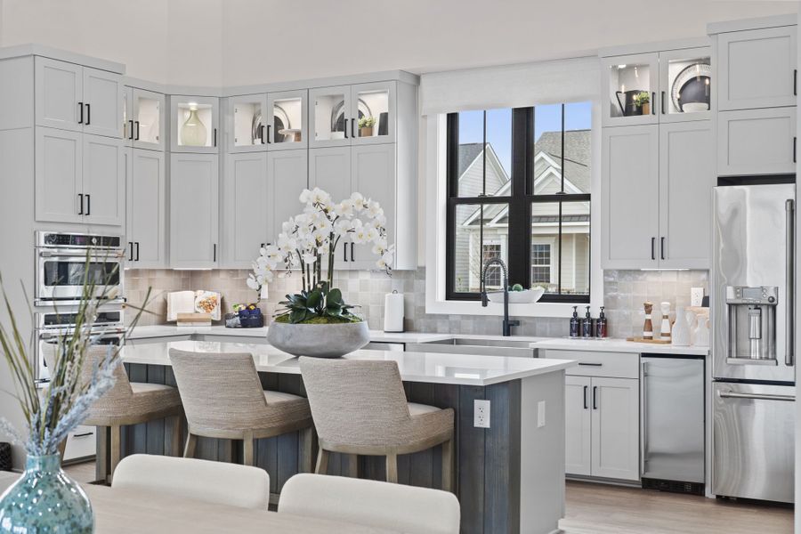 Furnished interior view inside a new home in Esplanade at Northgate, Indian Trail (Image 14).