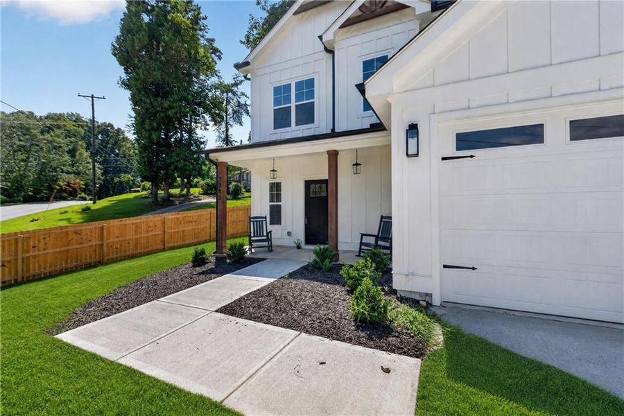 Exterior details and patio area of a home in , Cumming (Image 37).