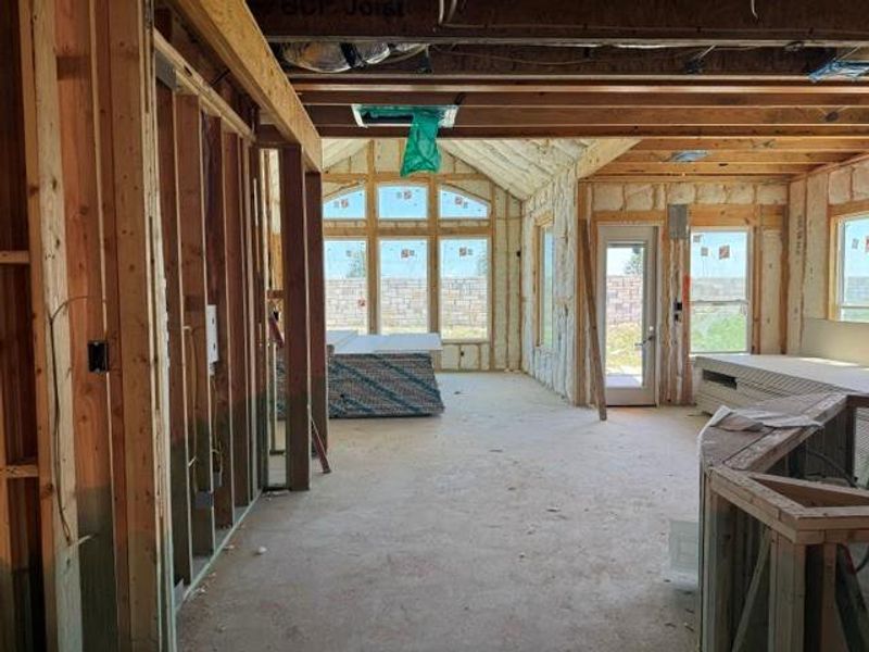 Framed and insulated, this space awaits your personal design to create a custom living area.