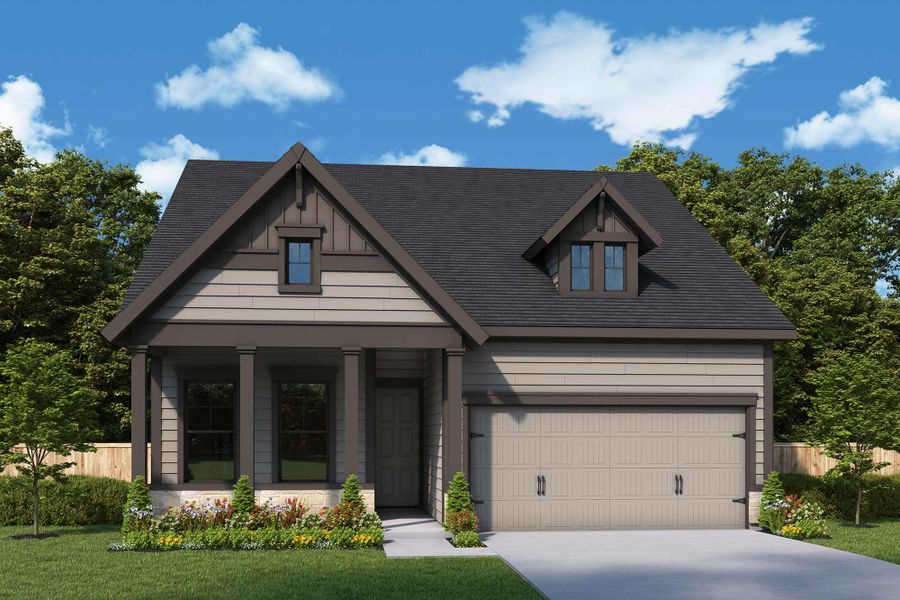 Front exterior of a new home in Encore at Streamside - Classic Series, Waxhaw, NC, highlighting curb appeal (Image 16). Front exterior of a new home in Encore at Streamside - Classic Series, Waxhaw, NC, highlighting curb appeal (Image 16).