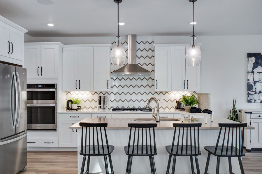 Furnished interior view inside a new home in Reunion, Commerce City (Image 34).