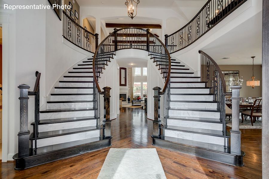 Representative furnished interior of a home built from the Downton Abbey by Grand Homes in Grand Oaks, Celina (Image 3).