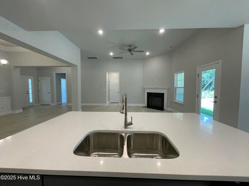 Close-up of interior finishes inside a home in Wood Creek, Leland (Image 6).