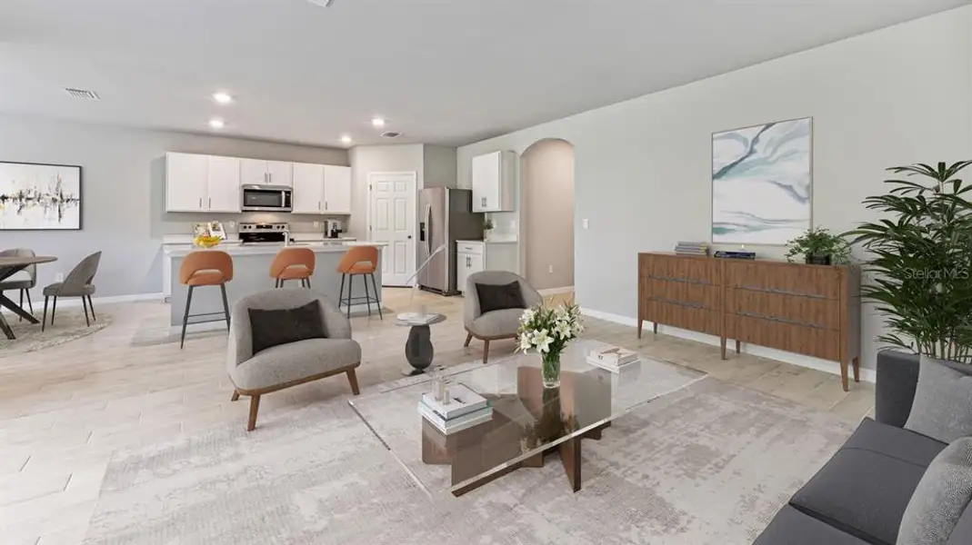 Furnished interior view inside a new home in Burnt Store Village, Punta Gorda (Image 6).