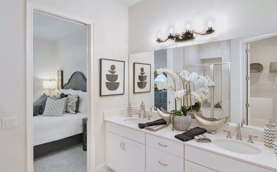 Furnished interior view inside a new home in Woodhaven, Port Orange (Image 22).