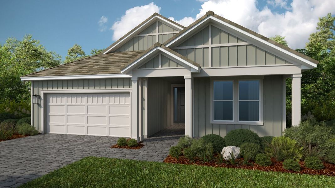 Representative exterior photo of a completed home built from the Monte by Taylor Morrison in Esplanade at St. Marys, St. Marys, GA (Image 2).