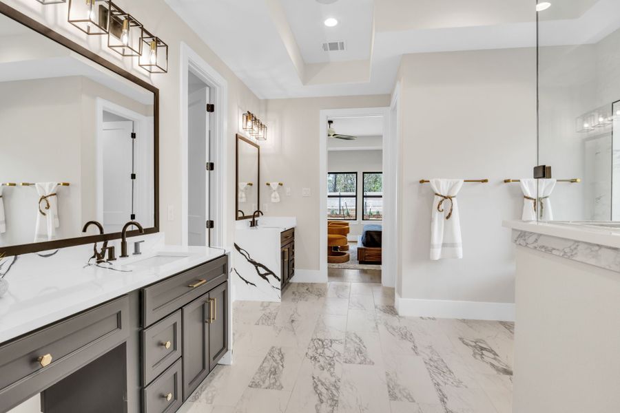 Furnished interior view inside a new home in ARTAVIA, Conroe (Image 17).