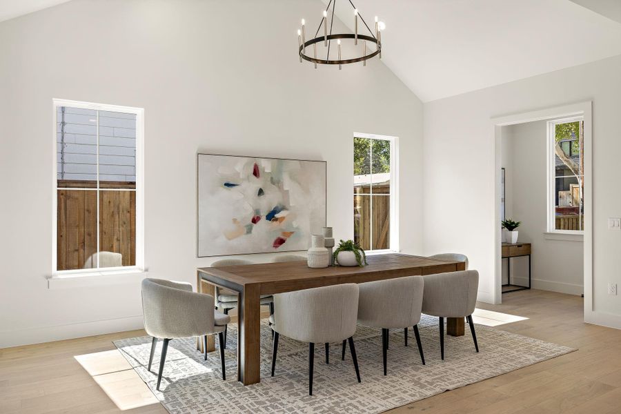 Furnished interior view inside a new home in , Austin (Image 13). Furnished interior view inside a new home in , Austin (Image 13).