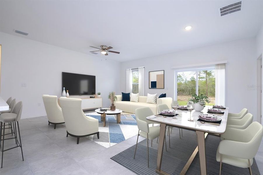 Furnished interior view inside a new home in , Ocala (Image 11). Furnished interior view inside a new home in , Ocala (Image 11).