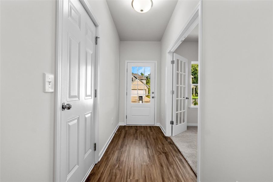 The Coleman- Foyer into study. Home under construction, photo used for illustrative purposes only, colors and options will vary. The Coleman- Foyer into study. Home under construction, photo used for illustrative purposes only, colors and options will vary.