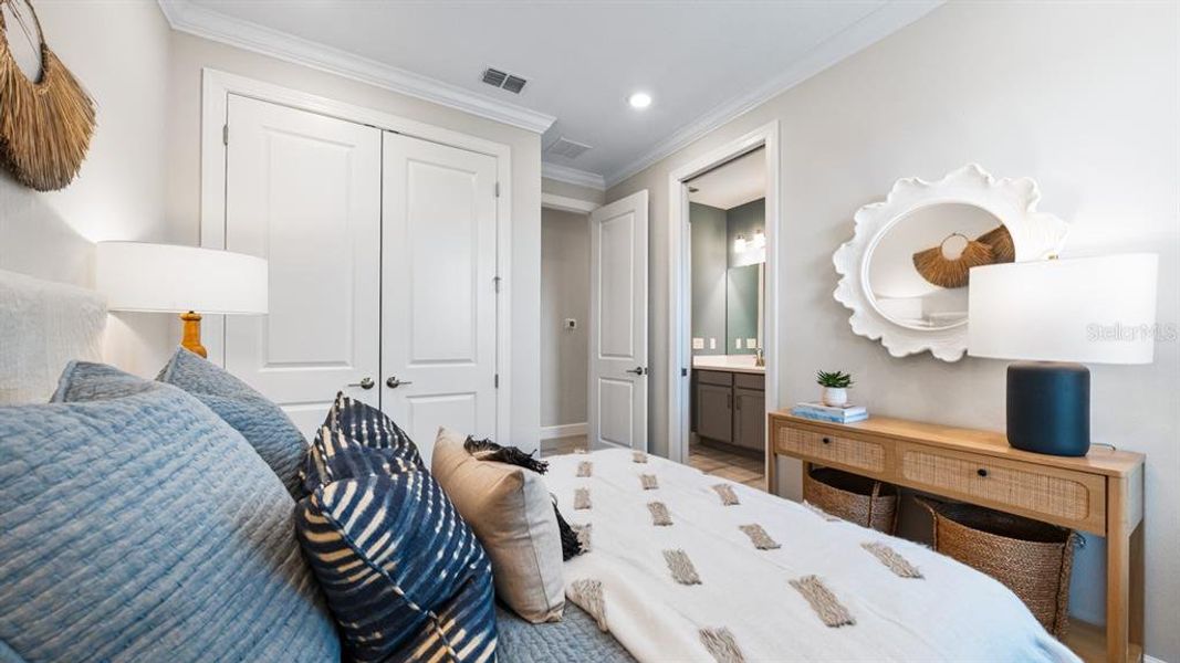 Furnished interior view inside a new home in Esplanade at Wiregrass Ranch, Wesley Chapel (Image 43).