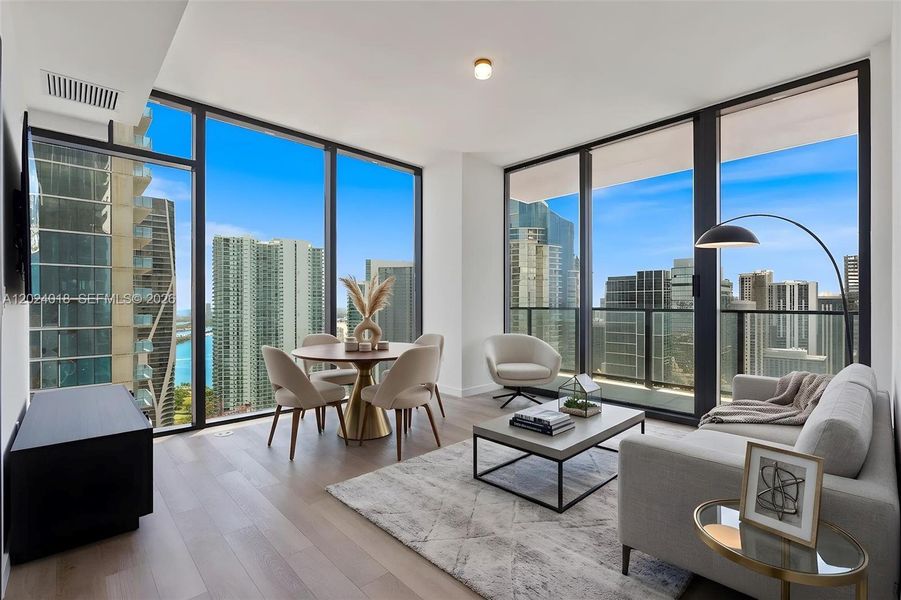 Furnished interior view inside a new home in , Miami (Image 24). Furnished interior view inside a new home in , Miami (Image 24).