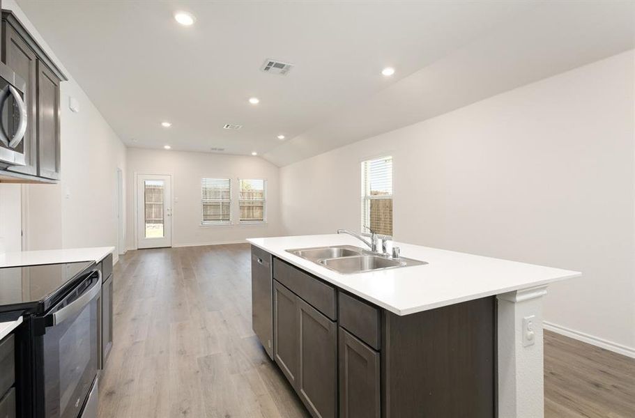Furnished interior view inside a new home in , Royse City (Image 5). Furnished interior view inside a new home in , Royse City (Image 5).