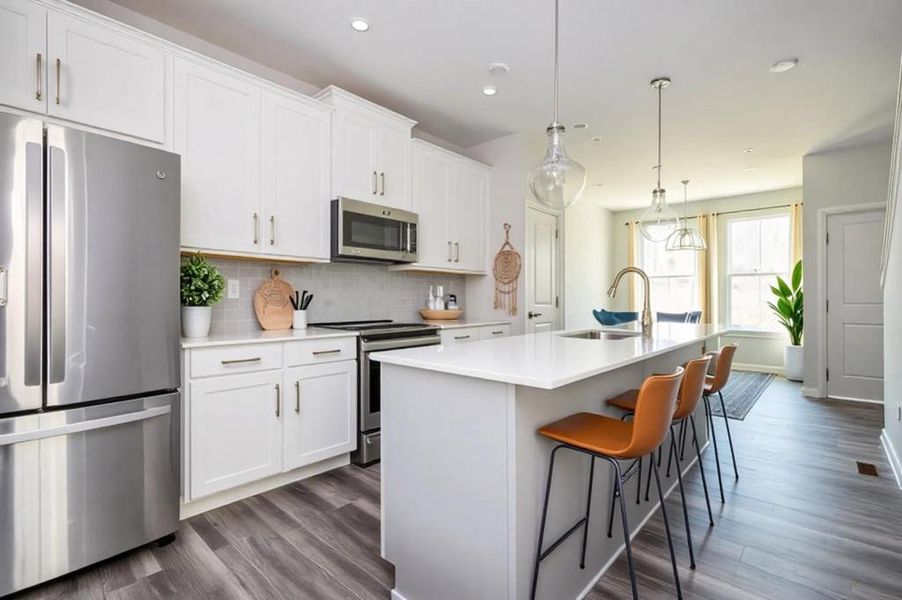 Furnished interior view inside a new home in , Atlanta (Image 10).