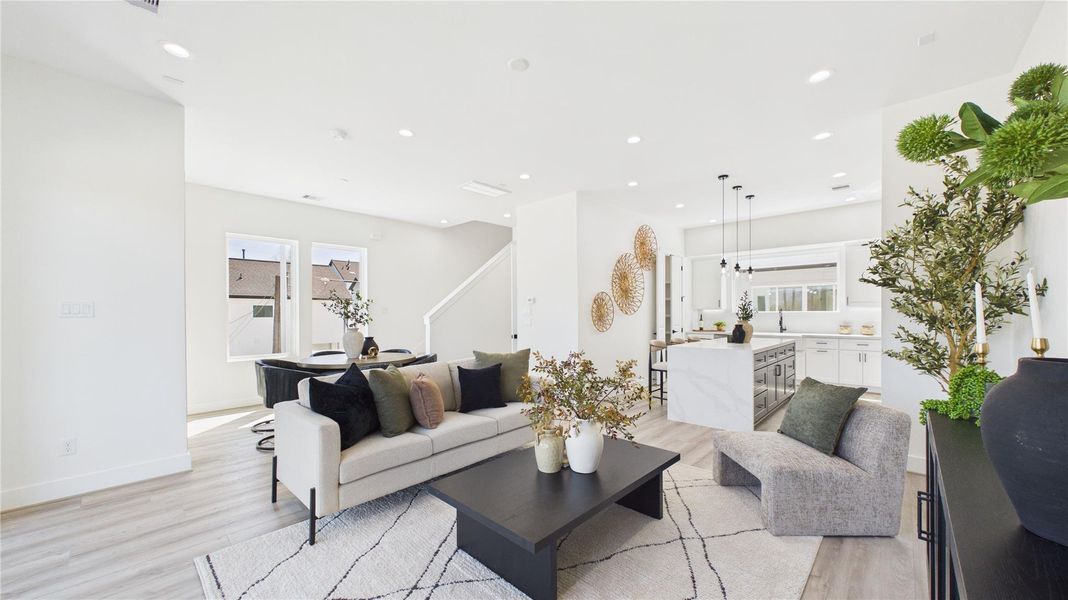 Furnished interior view inside a new home in , Houston (Image 38). Furnished interior view inside a new home in , Houston (Image 38).