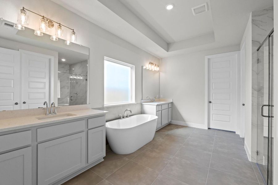 Furnished interior view inside a new home in Parmer Ranch, Georgetown (Image 10).