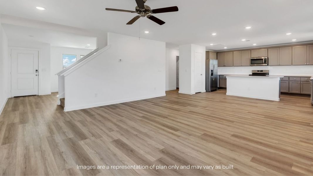 Spacious, unfurnished interior of a new home in Overlook West, Wolfforth (Image 10).