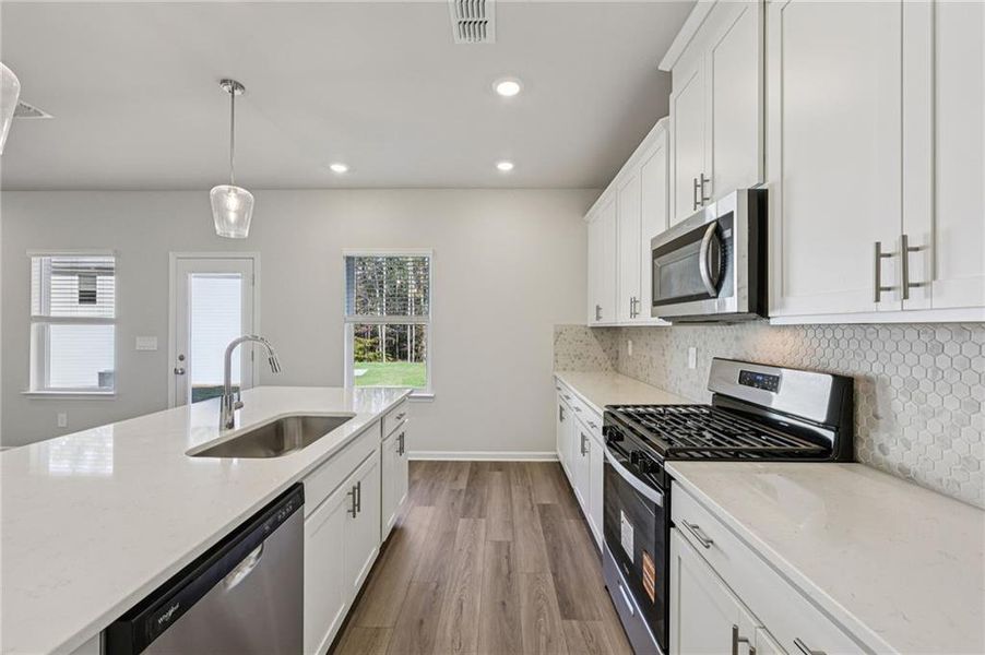 Furnished interior view inside a new home in The Oaks at Dawson, Dawsonville (Image 8). Furnished interior view inside a new home in The Oaks at Dawson, Dawsonville (Image 8).