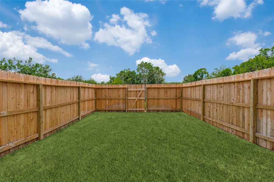 View of fenced backyard View of fenced backyard