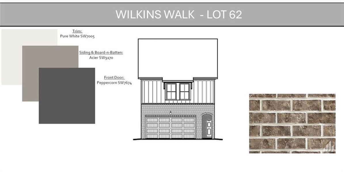Sample of building materials used in homes in Wilkins Walk, Mableton (Image 19).