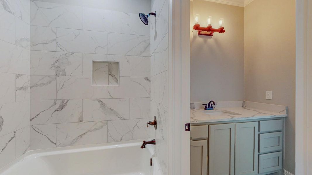 Furnished interior view inside a new home in , Beaumont (Image 12).