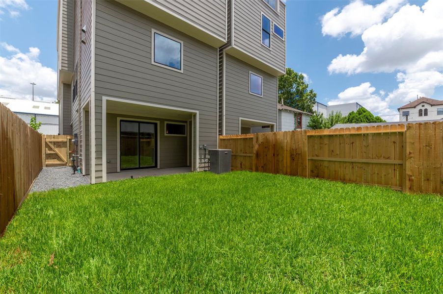 Exterior details and patio area of a home in , Houston (Image 3). Exterior details and patio area of a home in , Houston (Image 3).