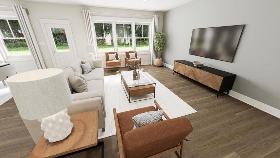 Furnished interior view inside a new home in Golden Gate, High Point (Image 9).