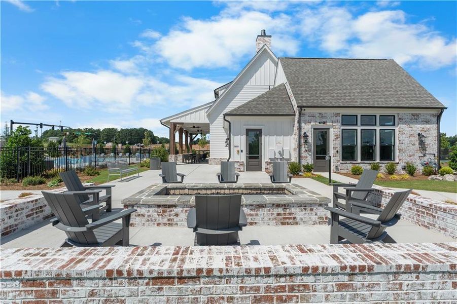 Exterior details and patio area of a home in Waterhaven, Cumming (Image 32).