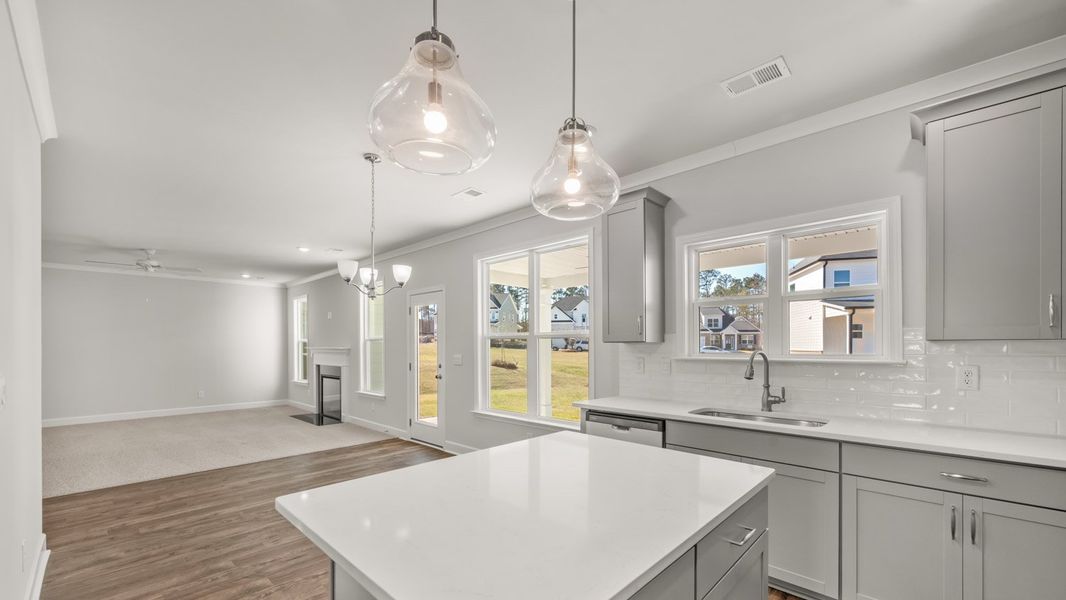 Representative furnished interior of a home built from the Packard by D.R. Horton in Evergreen Crossing, Locust Grove (Image 10).