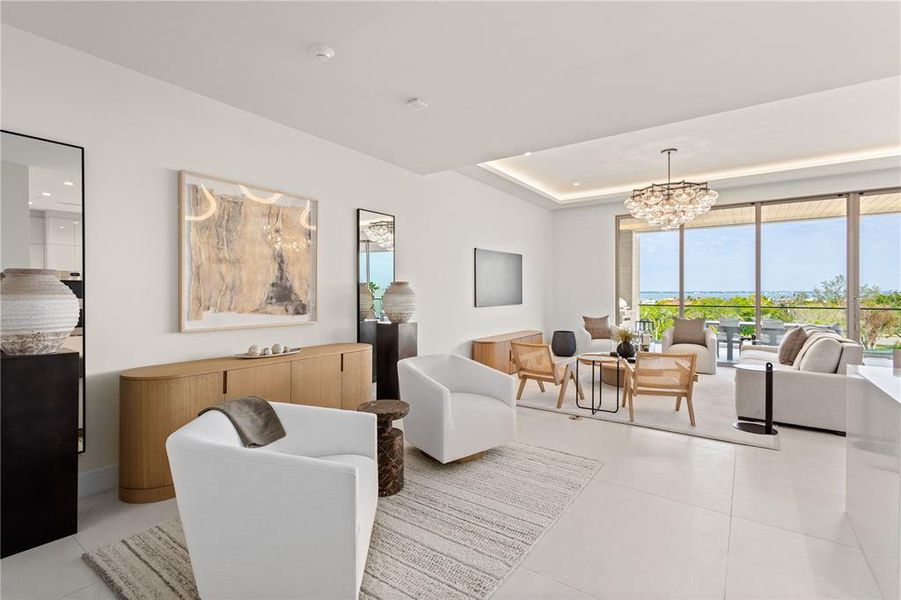 Furnished interior view inside a new home in , Longboat Key (Image 39). Furnished interior view inside a new home in , Longboat Key (Image 39).