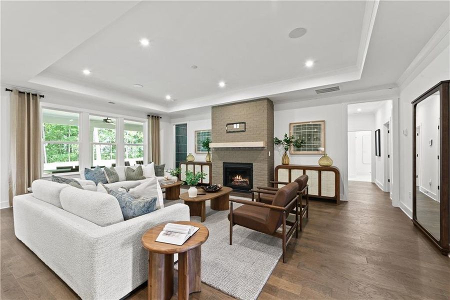 Furnished interior view inside a new home in Watermist at Mirror Lake, Villa Rica (Image 9).