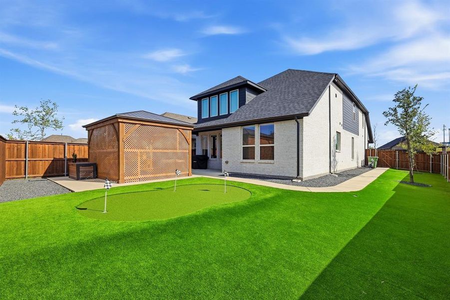 Exterior details and patio area of a home in , Rhome (Image 25). Exterior details and patio area of a home in , Rhome (Image 25).