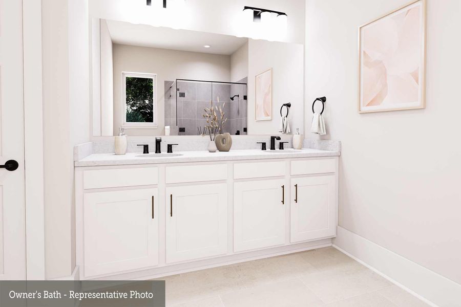 Representative furnished interior of a home built from the The Poppy by David Weekley Homes in Briggs Ranch – Select Classic Series, San Antonio (Image 6).