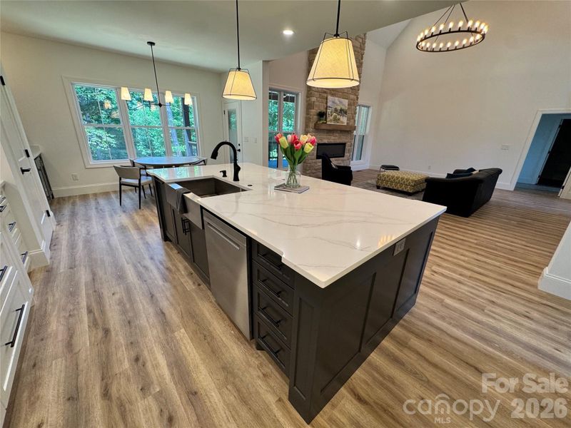 Furnished interior view inside a new home in , Hickory (Image 7).