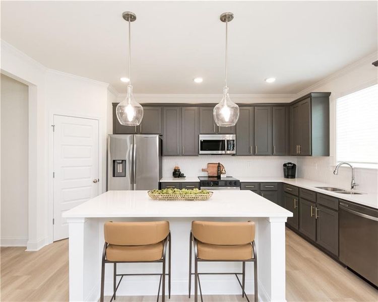 Furnished interior view inside a new home in Highland Park, Stonecrest (Image 15). Furnished interior view inside a new home in Highland Park, Stonecrest (Image 15).