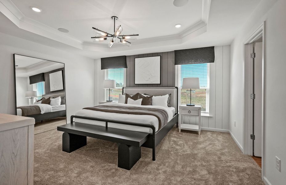 Furnished interior view inside a new home in Riverstone, Monroe (Image 7). Furnished interior view inside a new home in Riverstone, Monroe (Image 7).