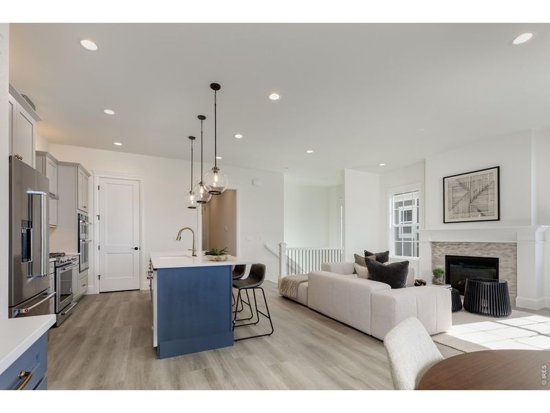 Furnished interior view inside a new home in Westerly, Erie (Image 9).