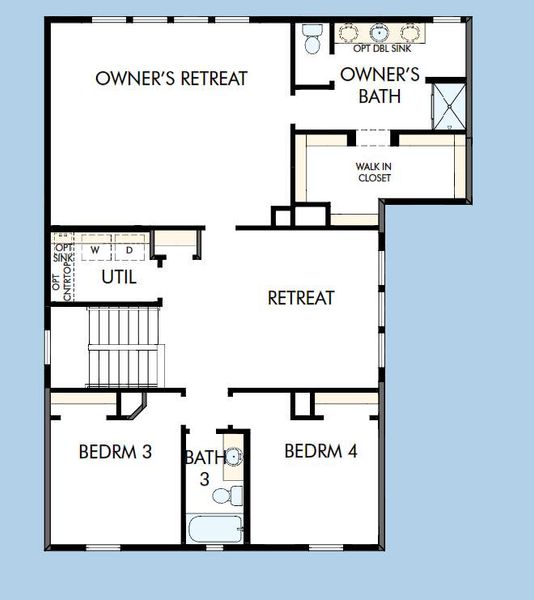 2D floor plan layout of this home in Hidden Ponds Reserve, Awendaw, SC (Image 6). 2D floor plan layout of this home in Hidden Ponds Reserve, Awendaw, SC (Image 6).
