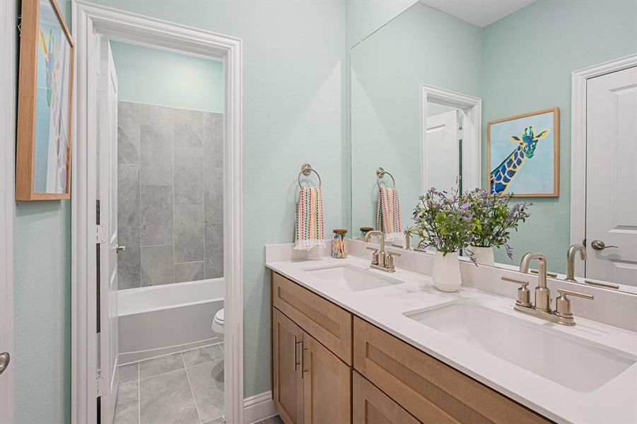 Furnished interior view inside a new home in Dominion at Brookhollow, Prosper (Image 15).